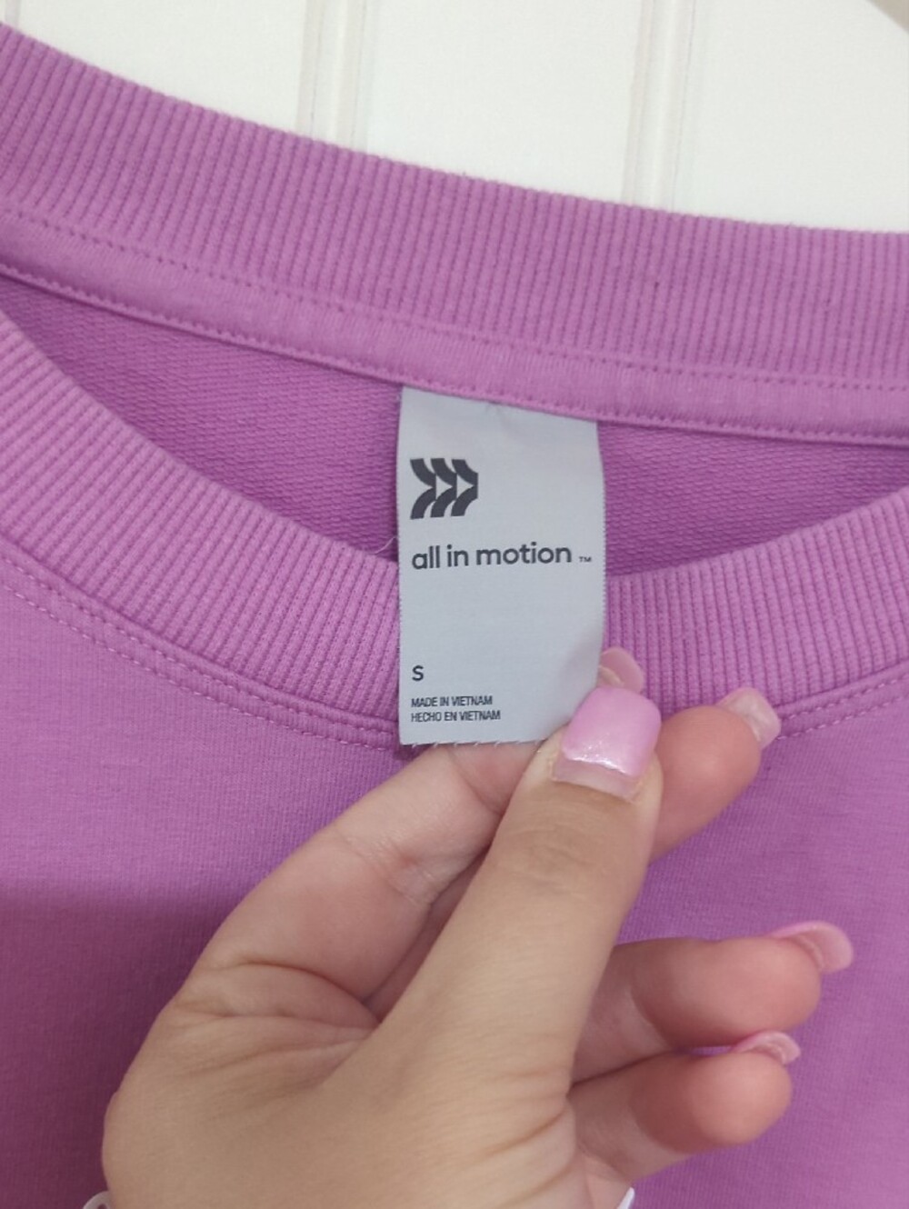 all in motion Lavender Crew Sweatshirt with Front Health & Wellness Logo - Picture 2 of 6